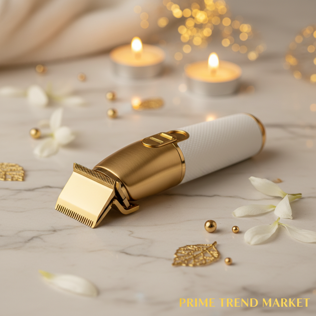 Luxury pet grooming clipper close-up on marble — Prime Trend Market