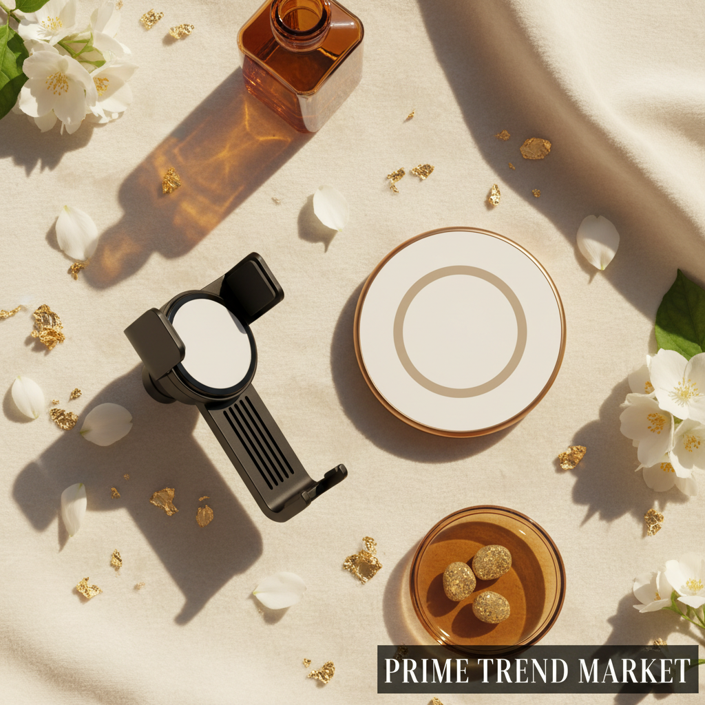 Car Mount & Charge Bundle — Flat Lay | Prime Trend Market