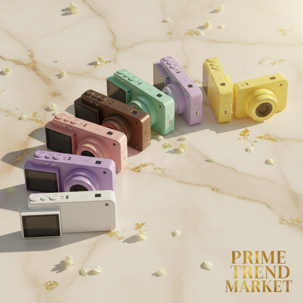 FlipShot all 7 colors rainbow arc on cream marble