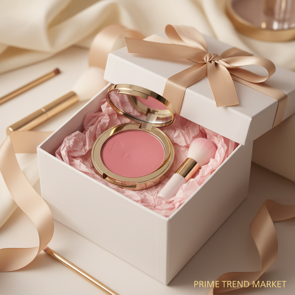 PHOFAY gloss blush in luxury white gift box with gold ribbon
