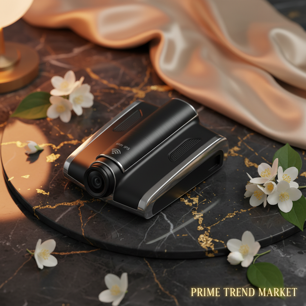 WiFi 3-Channel Dash Cam luxury product shot on dark marble — Prime Trend Market