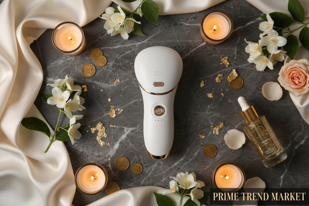 Multi-Pole RF EMS Face Sculptor — Luxury Flat Lay Styling