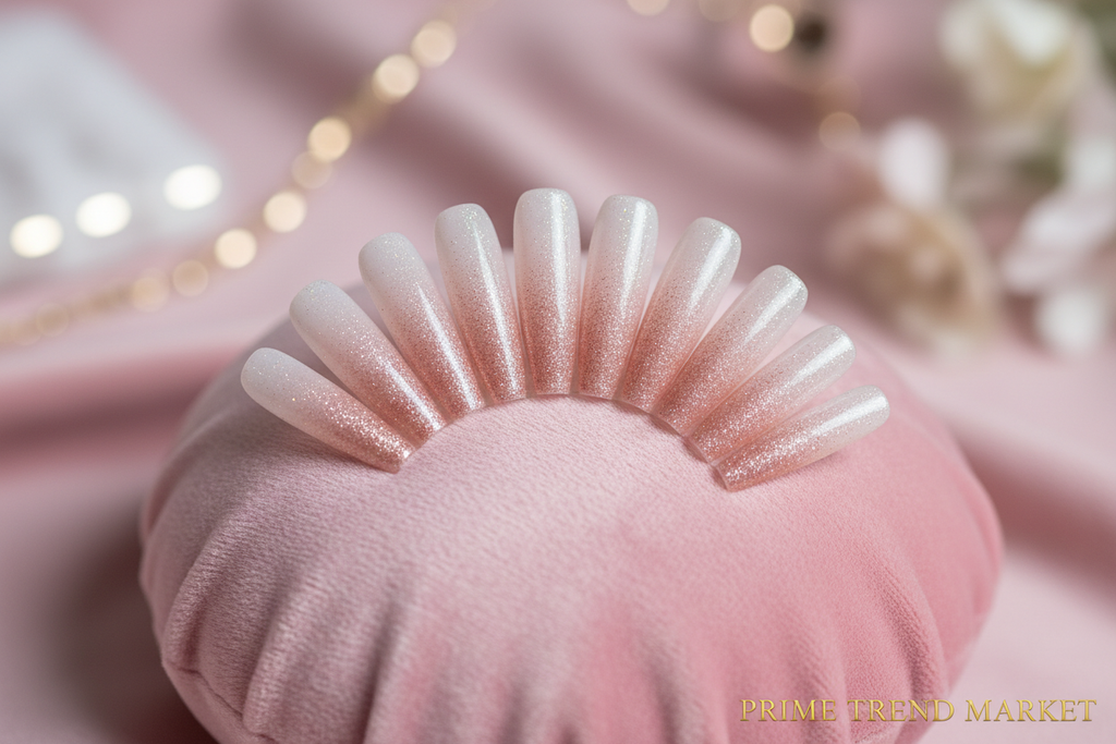 Ballet Coffin Press-On Nails — Fan Display