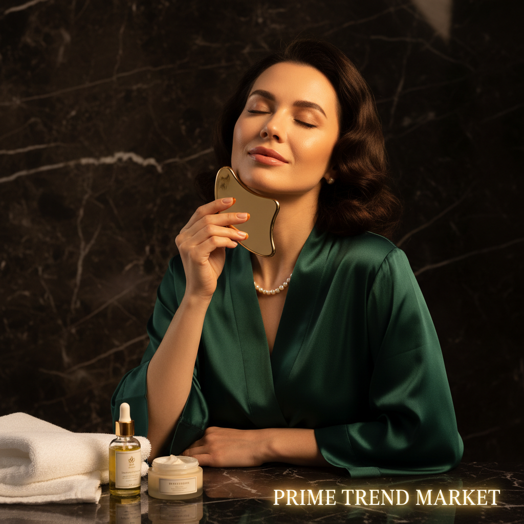 Luxury Gua Sha Ritual Bundle - Lifestyle Woman Shot