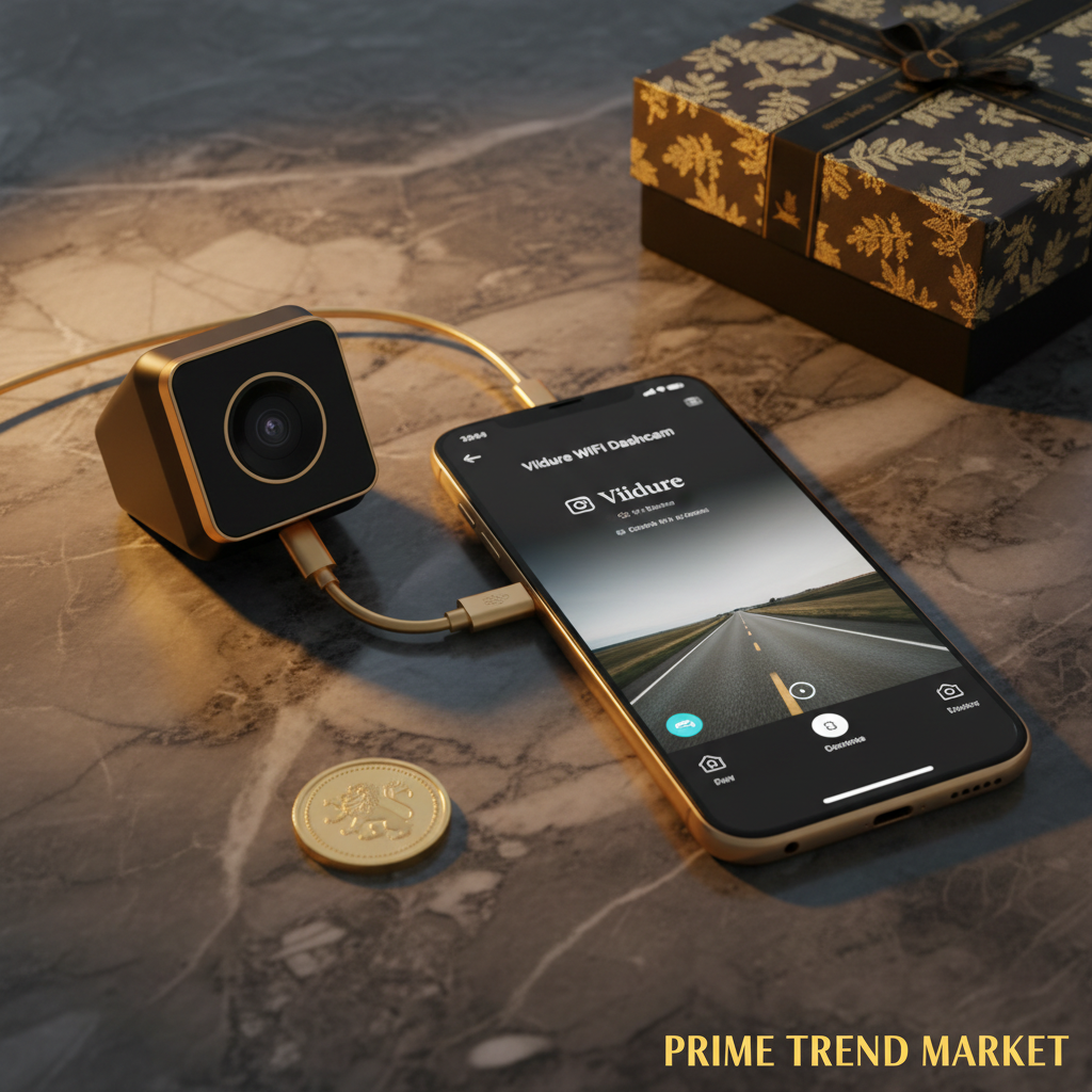 WiFi Dash Cam Viidure app control on smartphone — Prime Trend Market