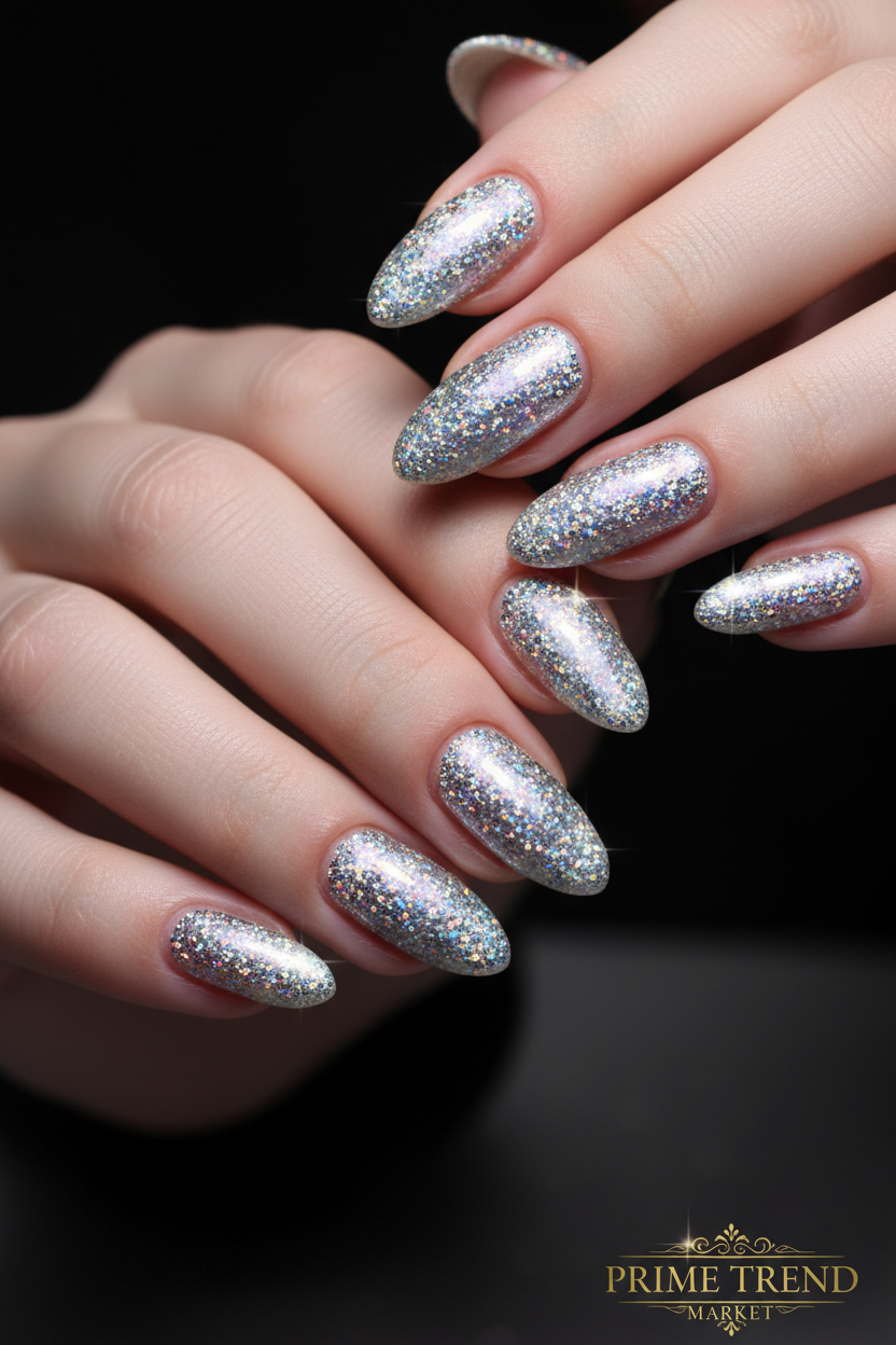 Crystal Diamond Nail Powder — Chrome Glitter Nails