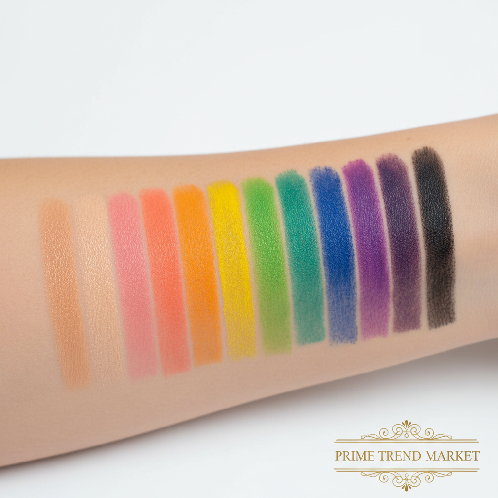 8 eyeliner shades swatched on skin