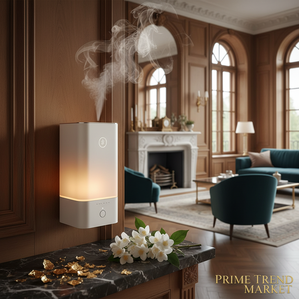 Hotel Lobby Luxury Ultrasonic Aroma Diffuser — Living Room Styled | Prime Trend Market