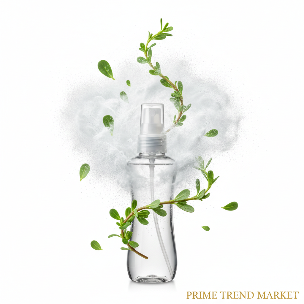 Niacinamide Hair Setting Spray botanical mist explosion drama shot - Prime Trend Market