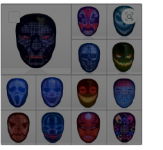 APP-Controlled LED Face-Changing Glowing Mask | Music Reactive DIY Party Mask