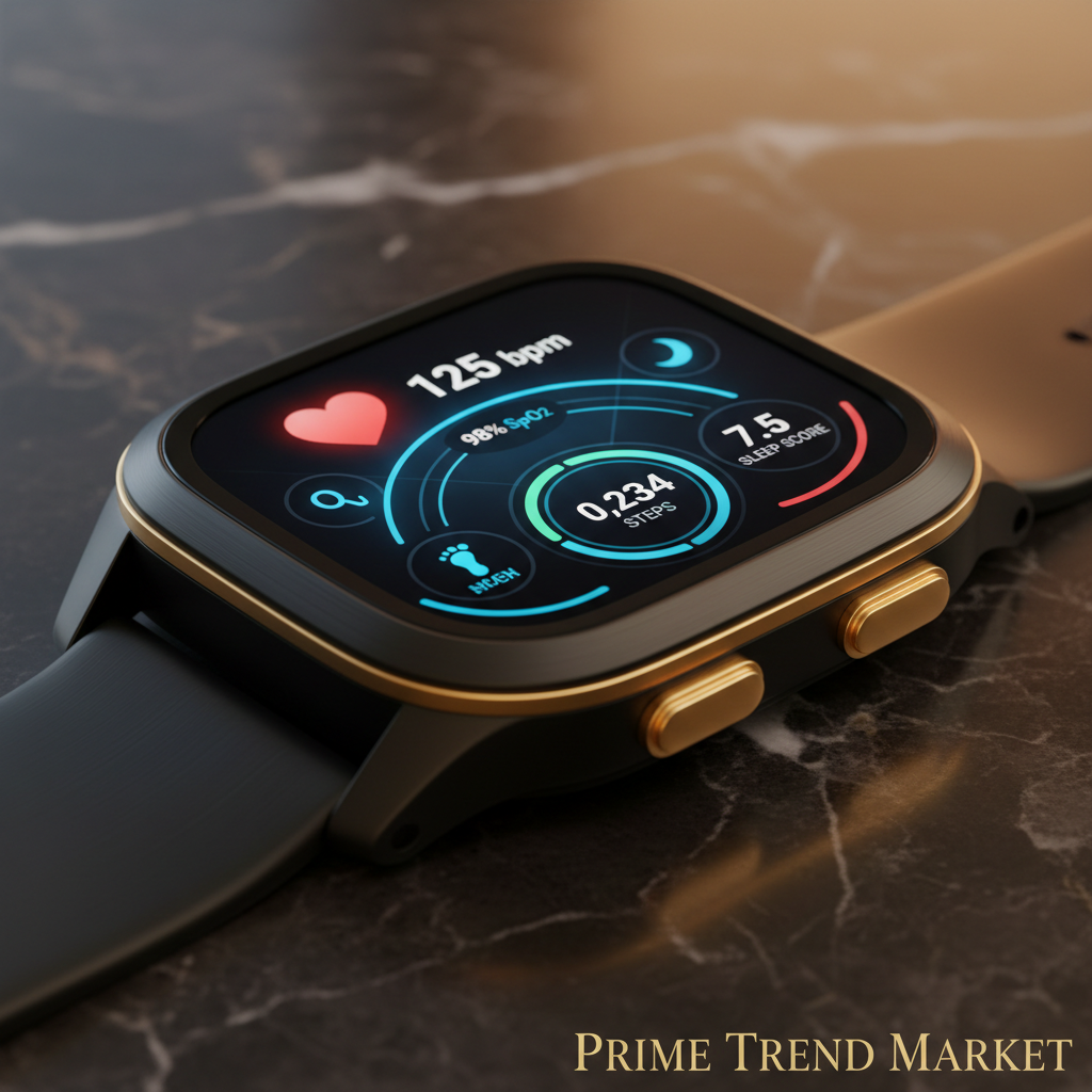 Smart Watch IPS Screen - Heart Rate SpO2 Sleep Health Dashboard Detail