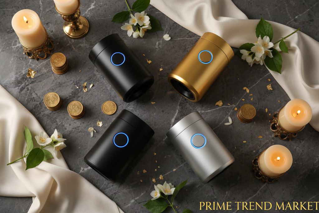 Smart Smokeless Ashtray & Air Purifier — All 4 Colors Luxury Flat Lay