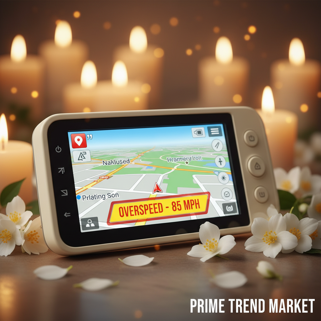 9 inch GPS Navigator speed camera warning navigation screen — Prime Trend Market