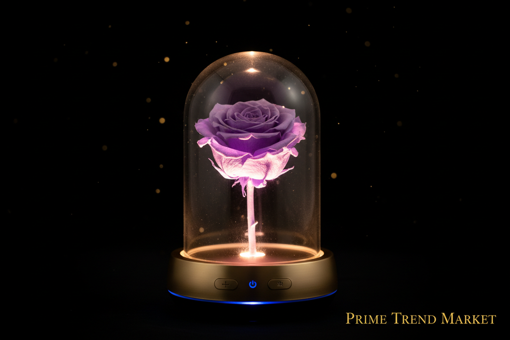 Rose Lamp – Purple Magic