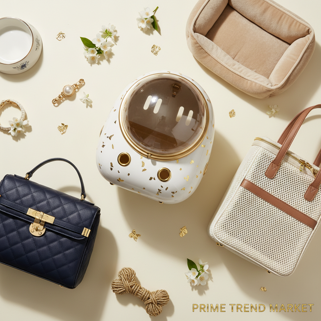 Luxury Pet Carrier Mega Bundle - Flat Lay All 3 Carriers