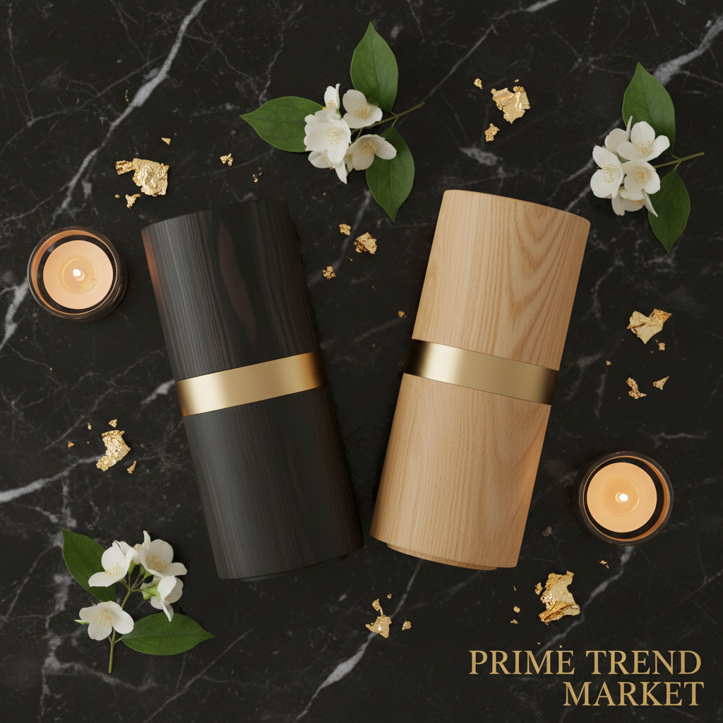 Luxury Wood Grain Ultrasonic Aroma Diffuser — Deep & Light Duo | Prime Trend Market