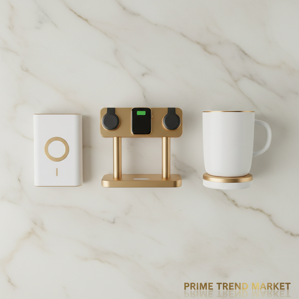 Luxury Wireless Charging Bundle - Flat Lay