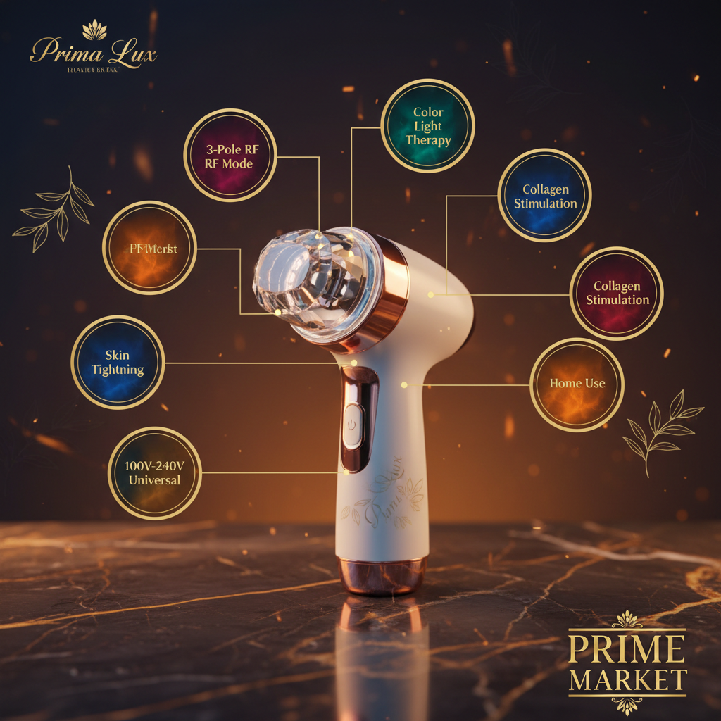 3-6 Pole RF Skin Rejuvenation Beauty Instrument — RF Technology Feature Infographic