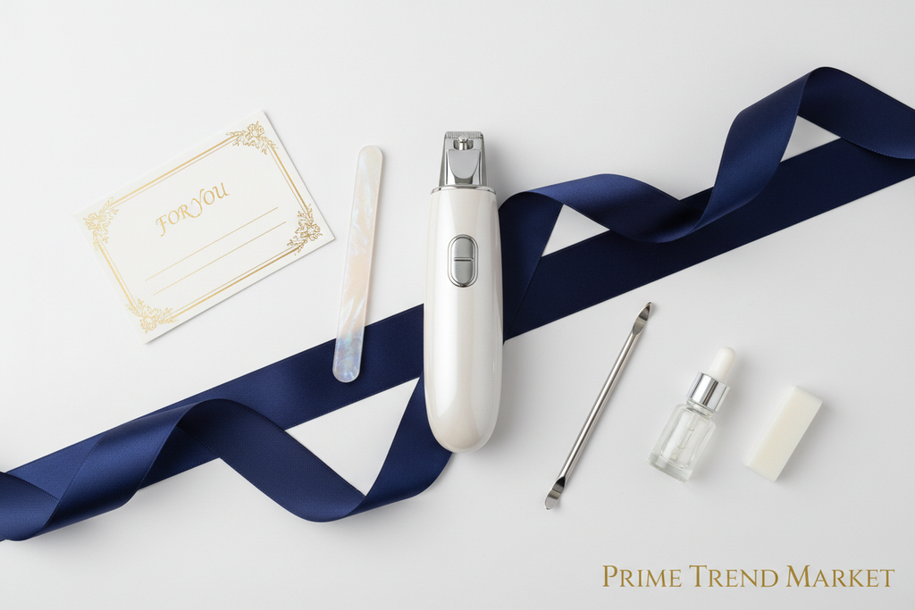 Electric nail clipper gift flatlay - Prime Trend Market