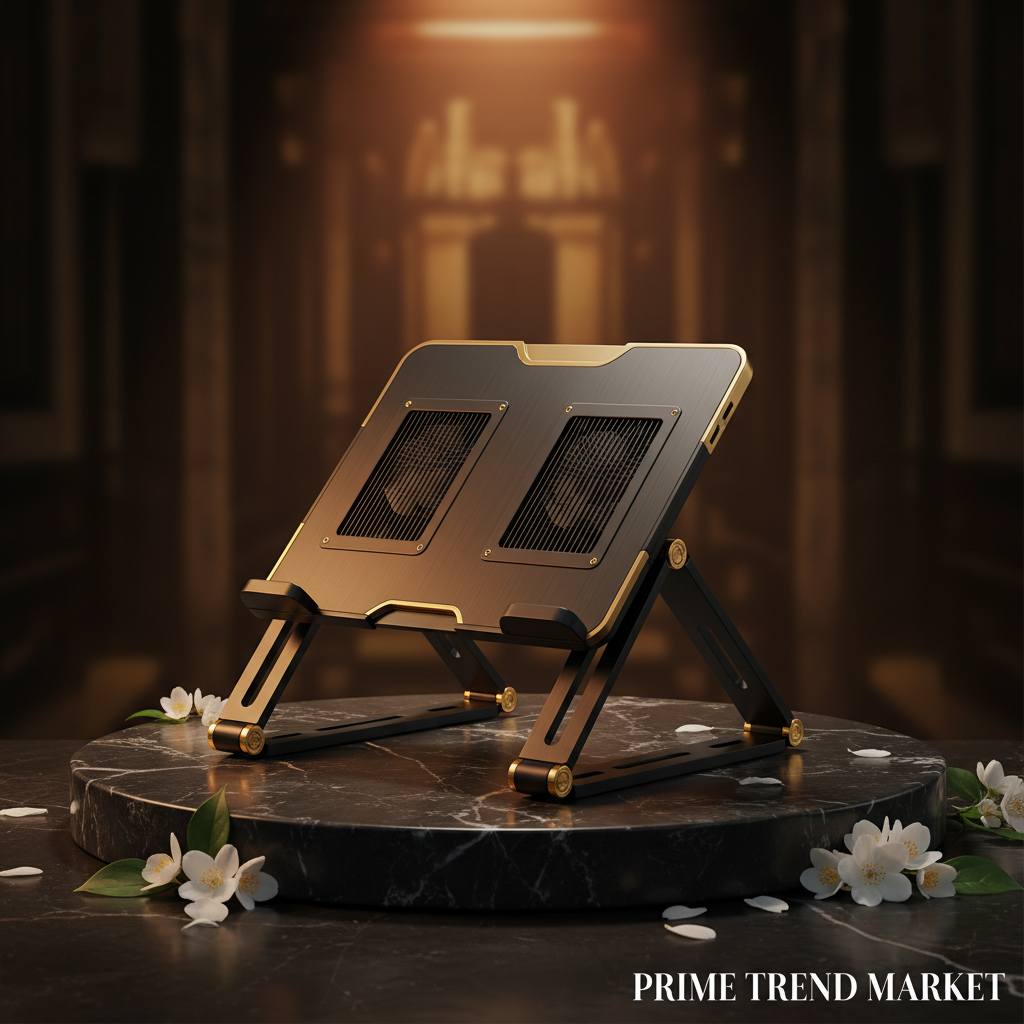 Complete Laptop Setup Bundle — Marble Pedestal | Prime Trend Market