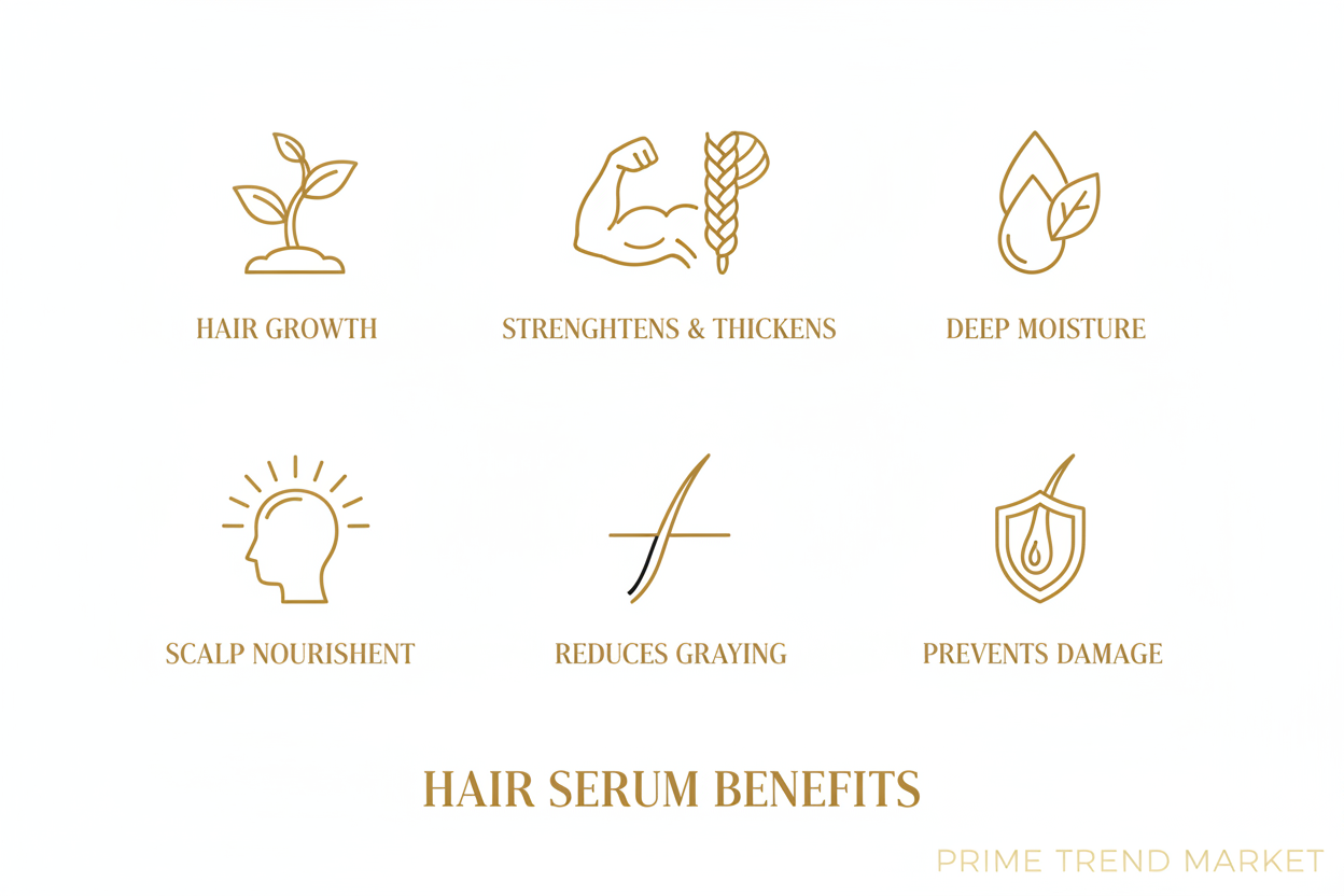 East Moon Hair Serum benefits: hair growth, strengthens, moisture, scalp nourishment, reduces graying — Prime Trend Market