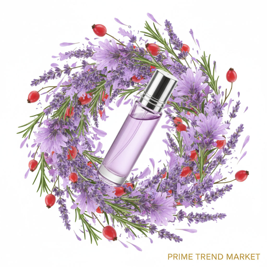 EELHOE Lavender Rosehip Floral EDT botanical explosion drama shot - Prime Trend Market