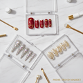 3-Style Nail Wardrobe flat lay on marble