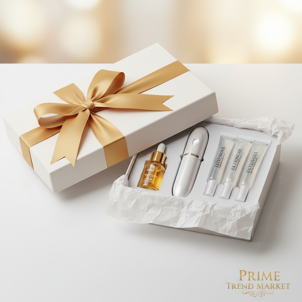 Nail Care & Repair Bundle gift set in white luxury box with gold ribbon