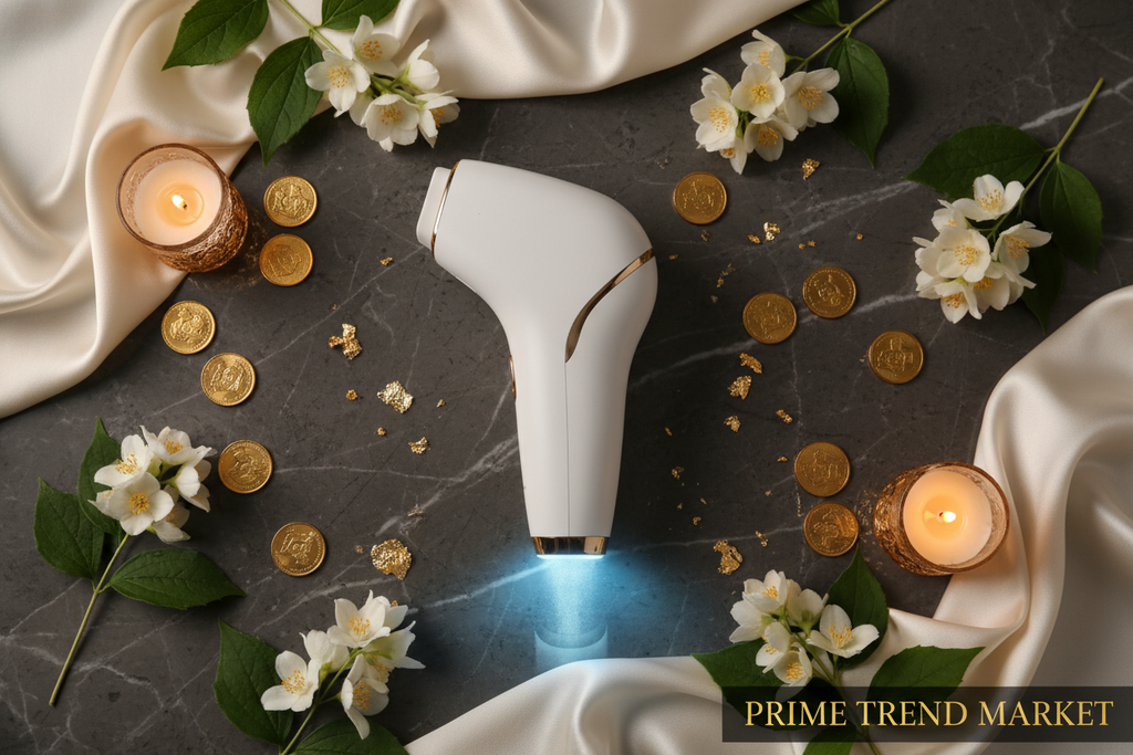 Freezing Point IPL Hair Removal Device — Luxury Flat Lay