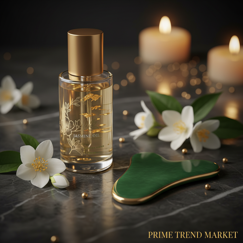 Luxury Gua Sha Ritual Bundle - Close Up Jasmine Oil