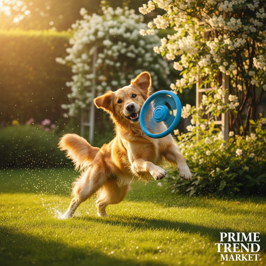Pet Interactive Flywheel Toy - Golden Retriever Action