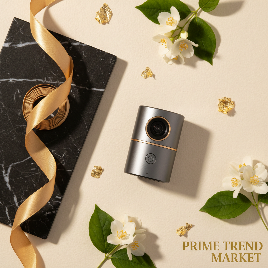 PetView HD Thumb Camera flat lay luxury product photography