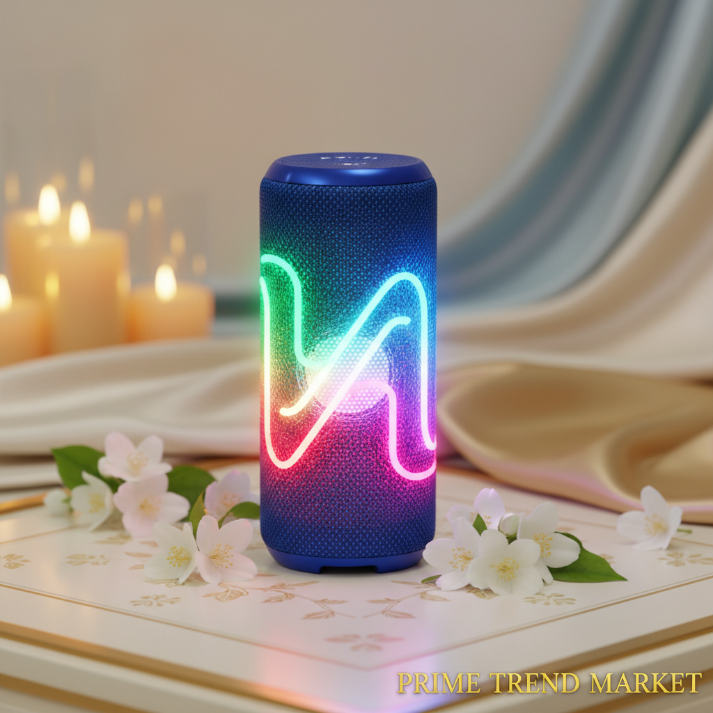 RGB Glow Bluetooth Speaker - Sapphire Blue luxury hero shot