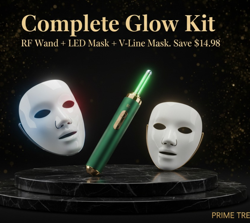 Complete Glow Kit | RF Wand + LED Mask + V-Line Mask