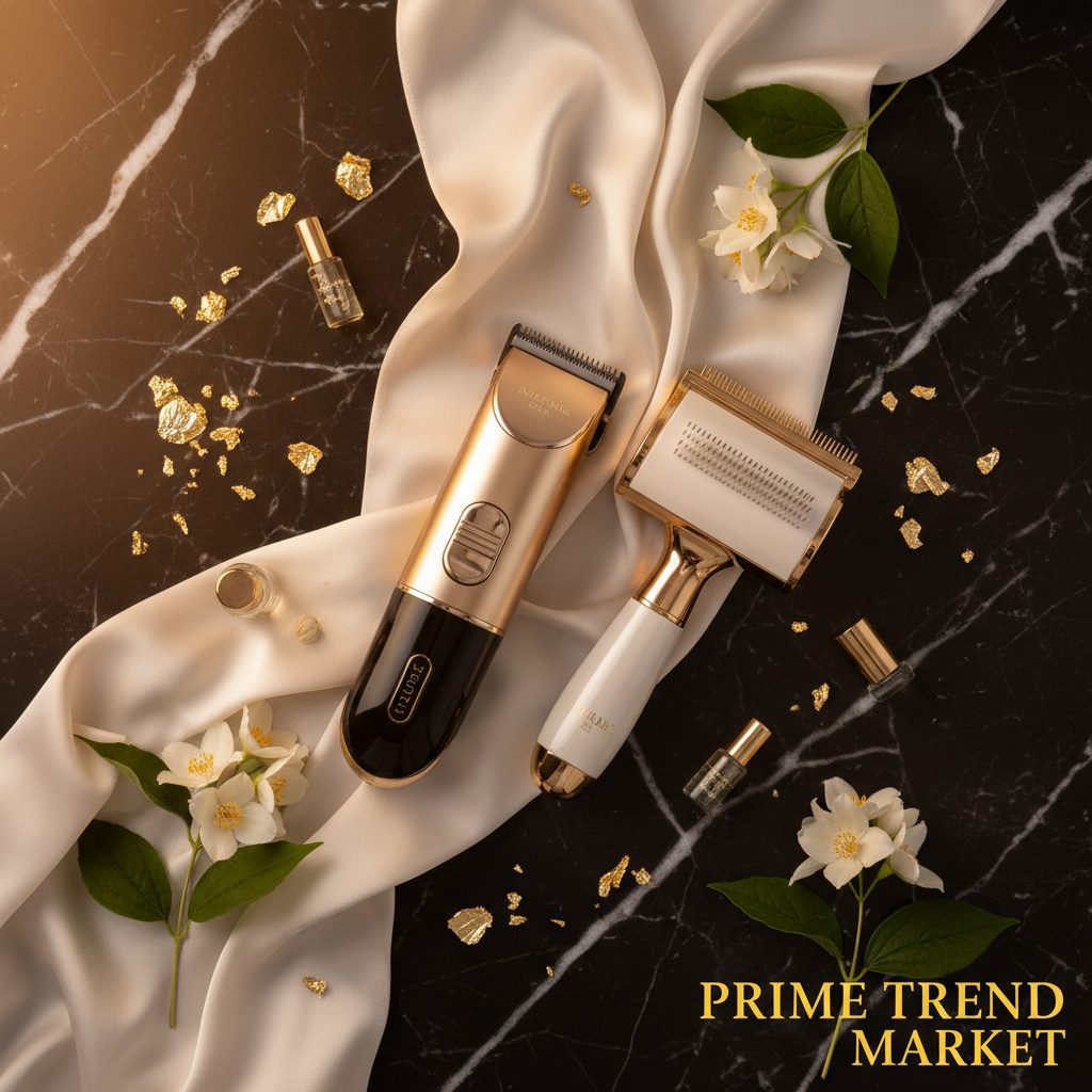 Complete Pet Grooming Bundle flat lay on dark marble — Prime Trend Market
