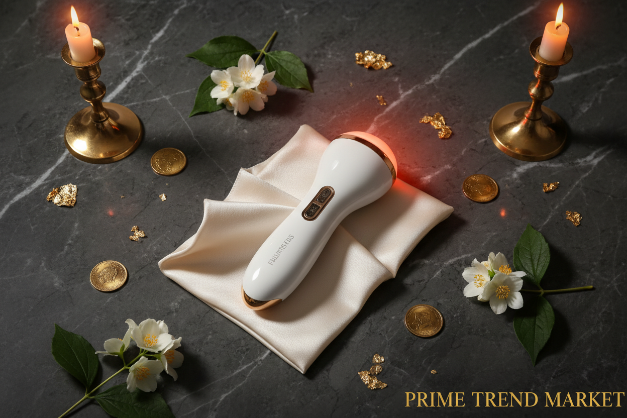 3-in-1 Ultrasonic EMS Infrared Face & Body Massager — Luxury Flat Lay
