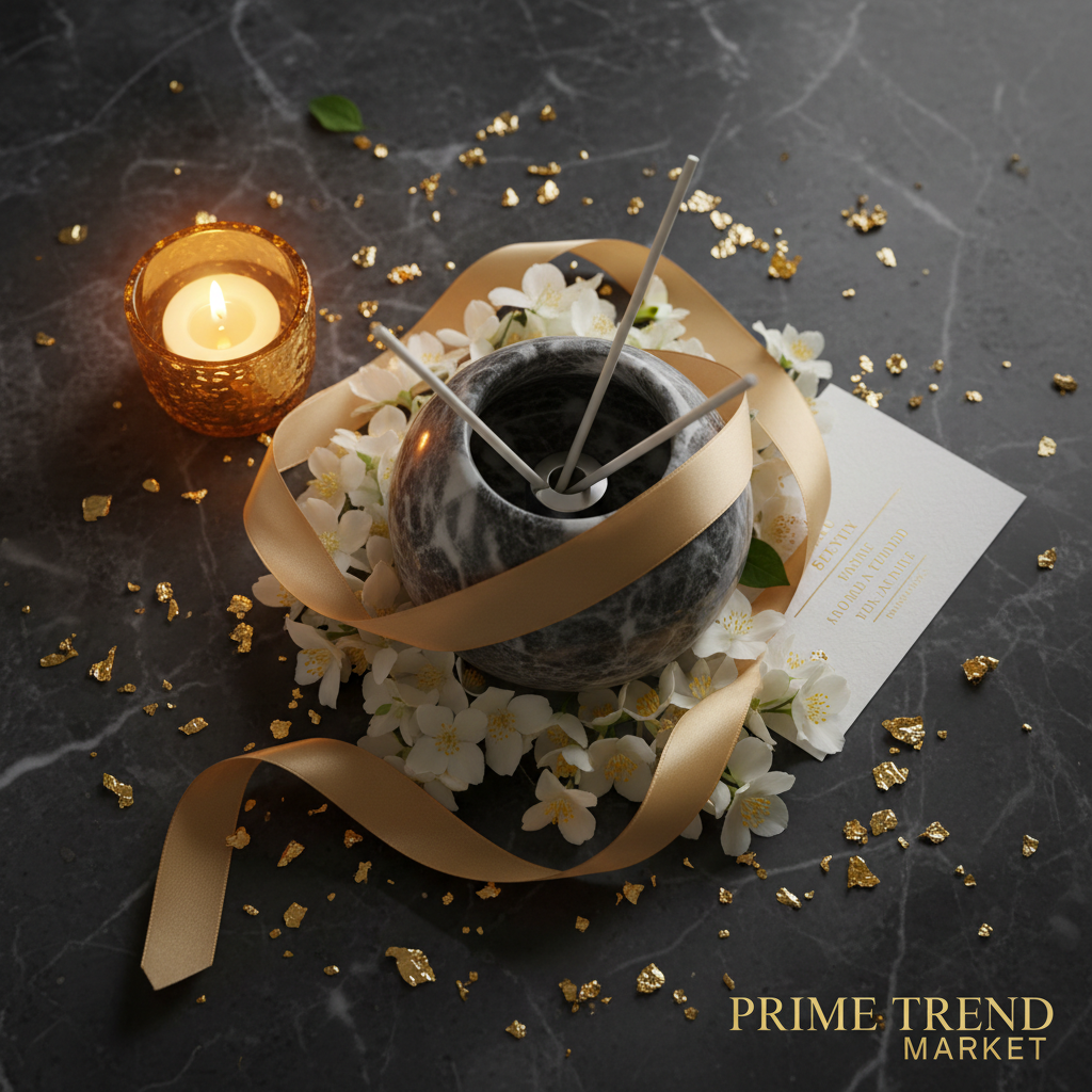 Luxury Marble Aroma Diffuser Cup — Gift Presentation | Prime Trend Market