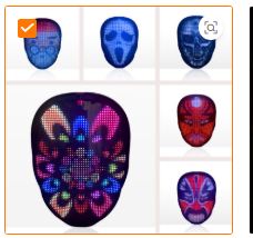 APP-Controlled LED Face-Changing Glowing Mask | Music Reactive DIY Party Mask