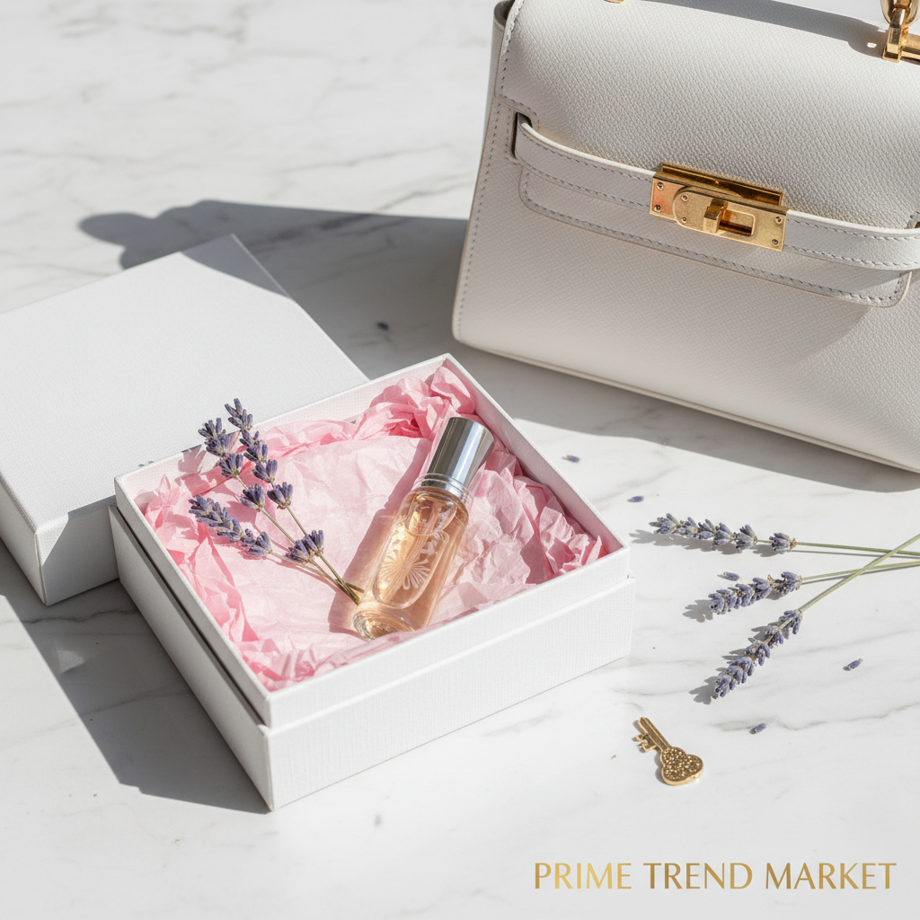 EELHOE Floral Roller Perfume travel gift box with lavender and handbag - Prime Trend Market