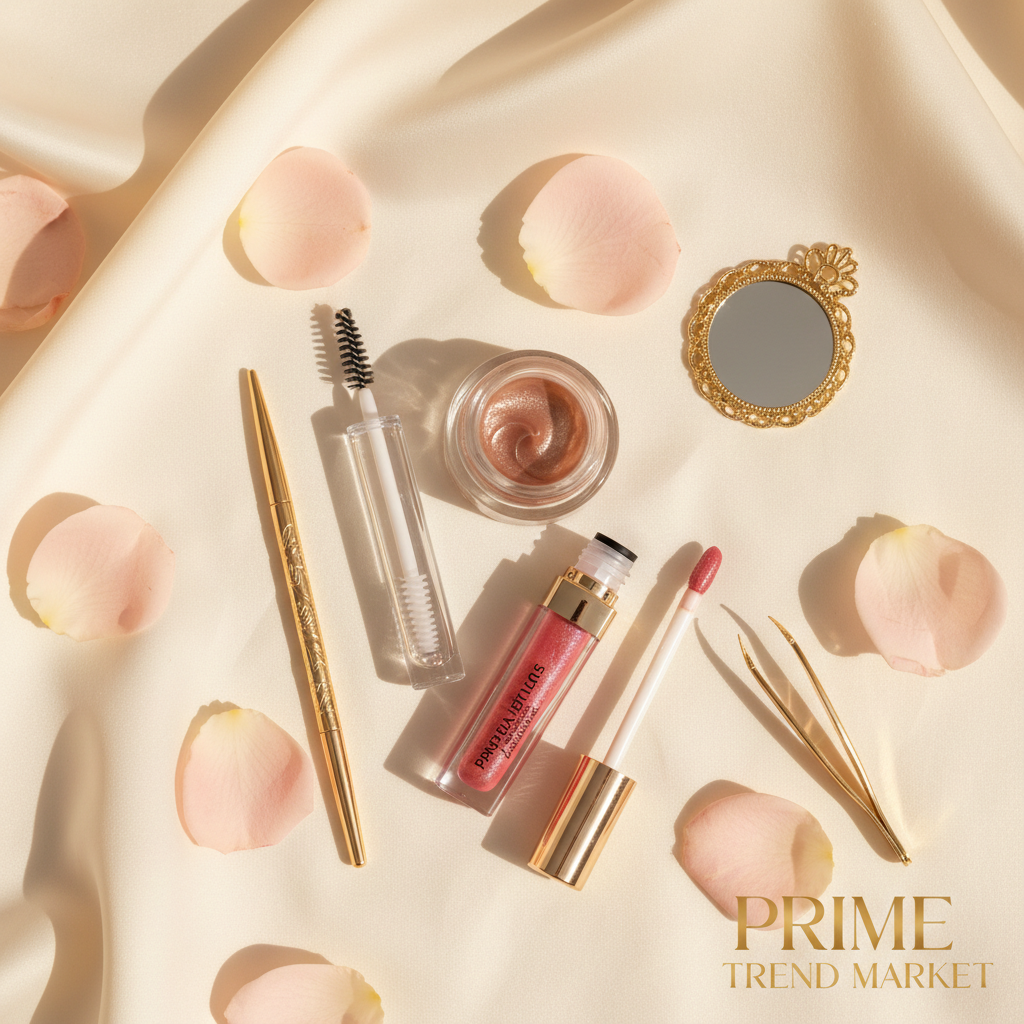 PHOFAY Brow & Eye Bundle ivory flat lay - Prime Trend Market