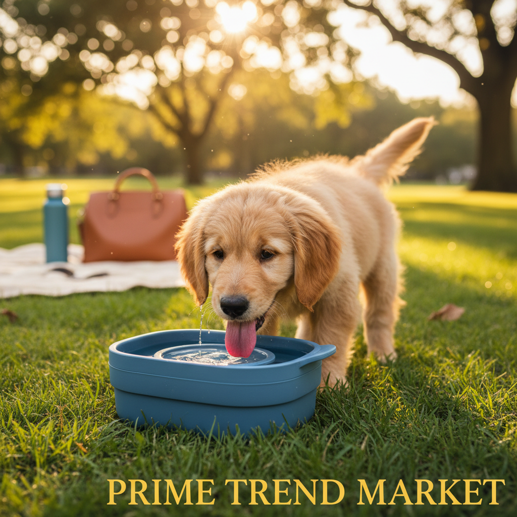 Luxury Pet On-The-Go Essentials Bundle - Dog with Travel Bowl