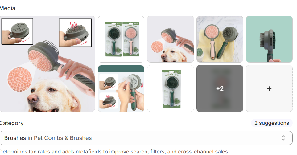 Pet Self-Cleaning Slicker Brush — Double-Sided Grooming Comb