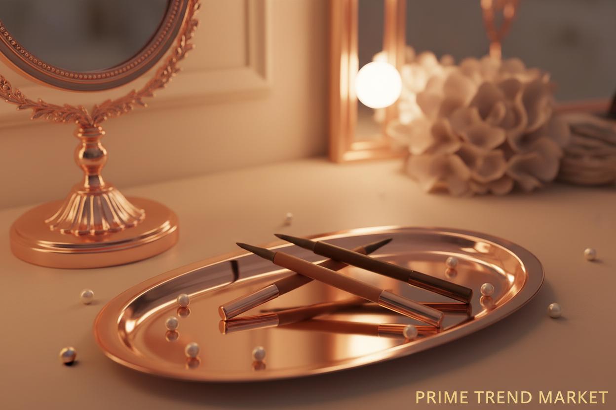 3 eyebrow pen shades on vanity tray - Prime Trend Market