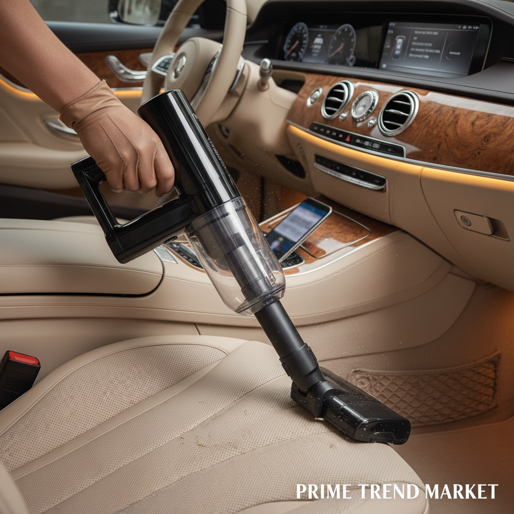 Cordless vacuum cleaning luxury car interior – Prime Trend Market