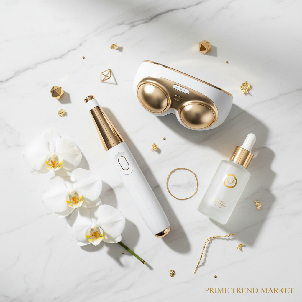 Anti-Aging Power Bundle flat lay marble - Prime Trend Market