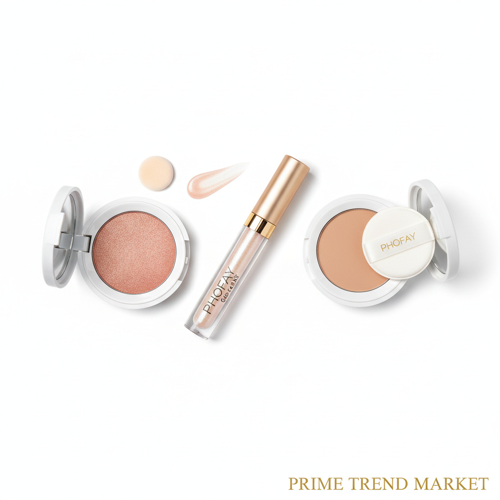 Overhead knolling of Glow Face Kit