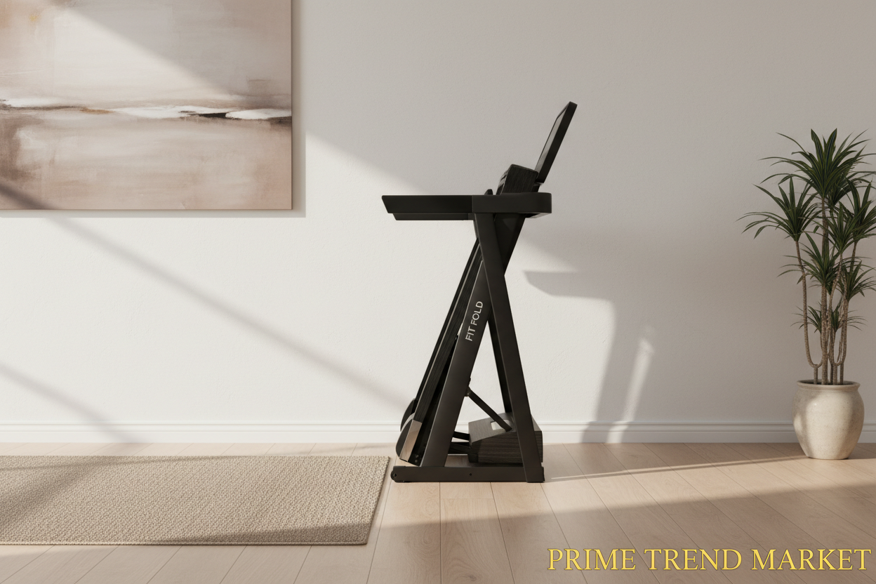Treadmill – Folded Space-Saving