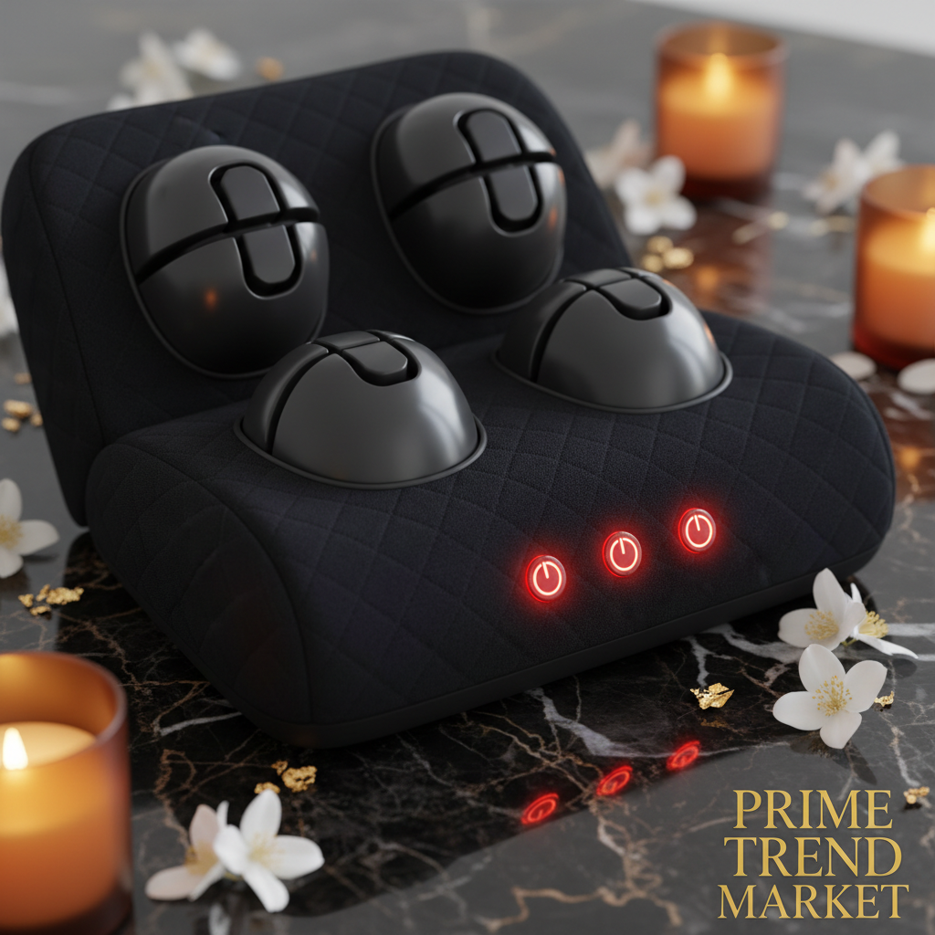 Luxury Smart Massage Cushion with Heat — Massage Nodes Close Up | Prime Trend Market