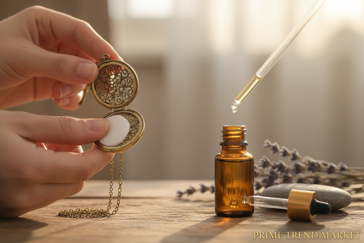 Aromatherapy Locket Pendant — How to Use with Cotton Pad