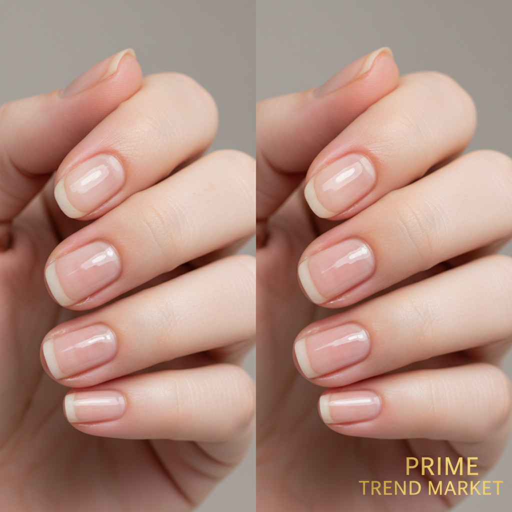 Before and after nail cuticle treatment results